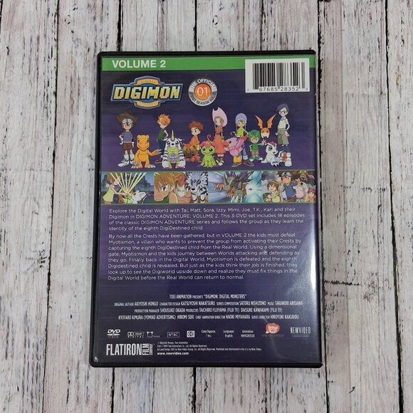 Digimon Digital Monsters The Official 1st Season Vol 2 Anime DVD Set - Picture 2 of 5